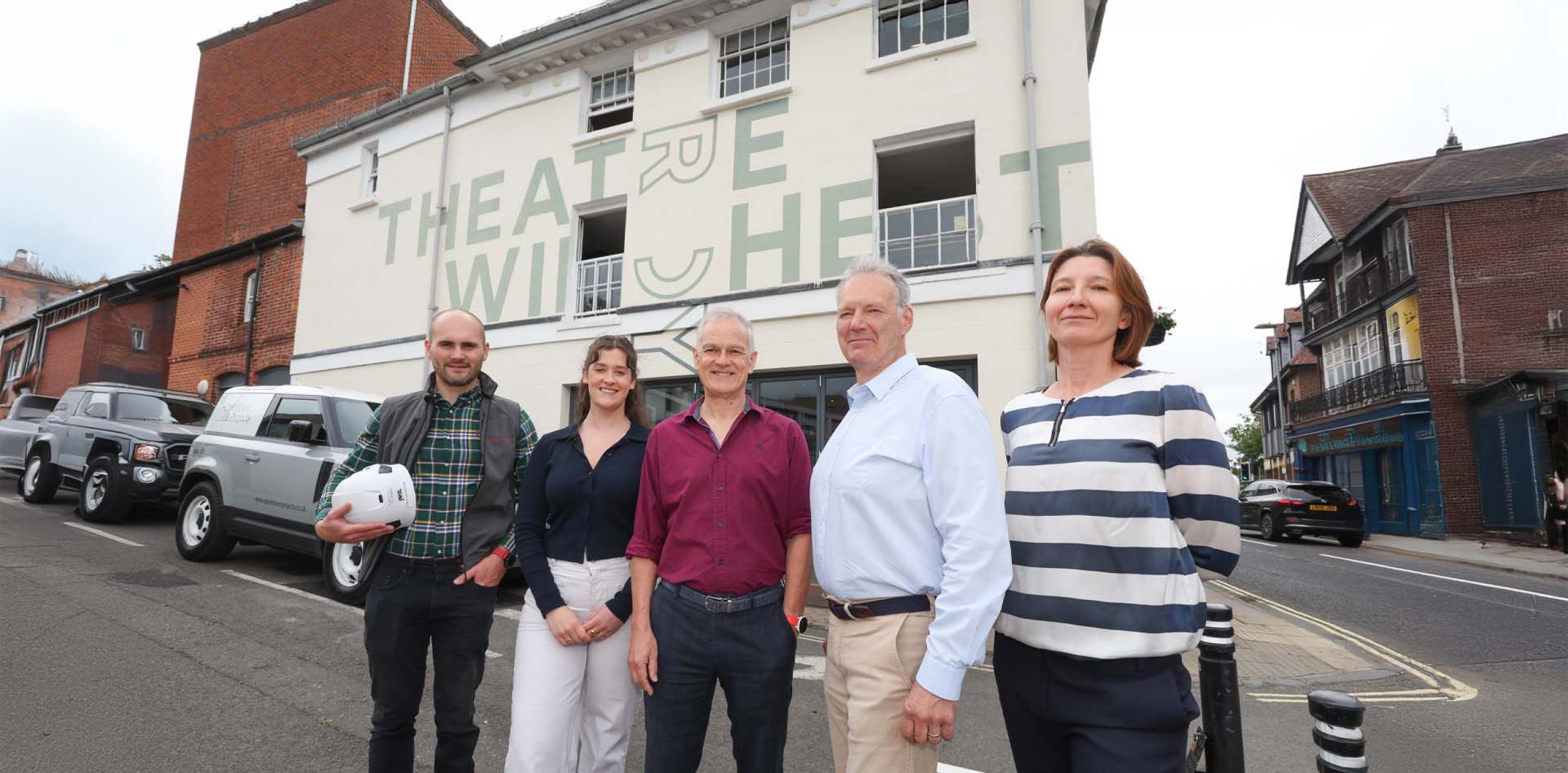 A group stood outside Theatre Royal Winchester