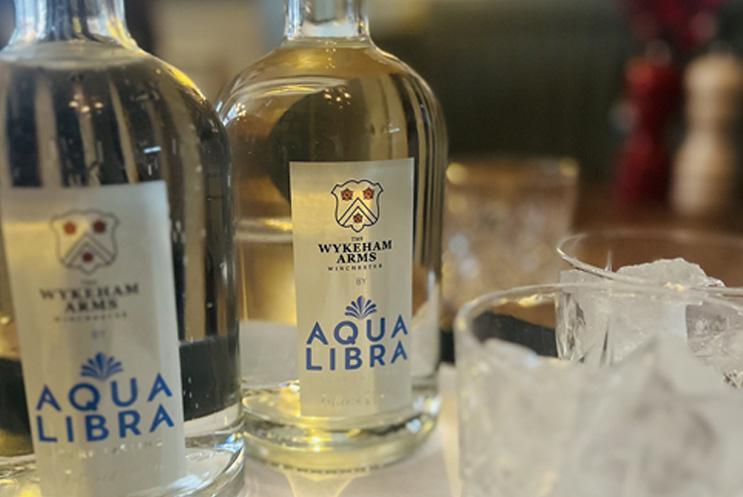 Two bottles of Wickham Arms water
