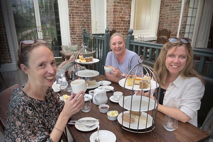 A group enjoying an afternoon tea